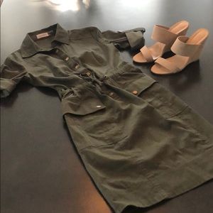 Calvin Klein Olive Green Dress